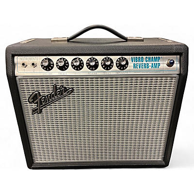 Used Fender 68 CUSTOM VIBRO CHAMP REVERB Tube Guitar Combo Amp