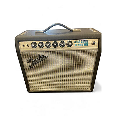 Used Fender 68 Custom Vibro Champ Reverb 1x10 Tube Guitar Combo Amp