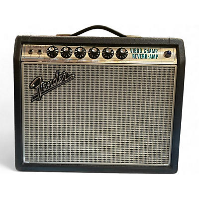 Used Fender 68 Custom Vibro Champ Reverb 5W 1x10 Tube Guitar Combo Amp