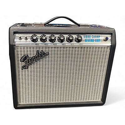 Used Fender '68 Custom Vibro Champ Reverb-Amp Tube Guitar Combo Amp