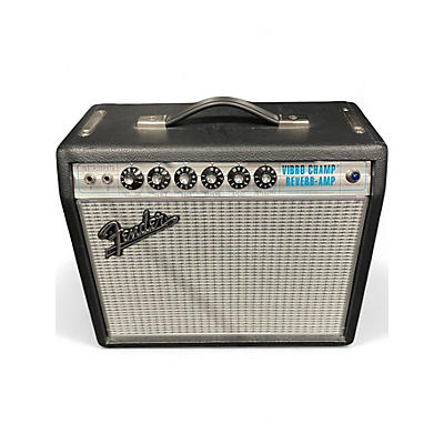 Used Fender 68' Custom Vibro Champ Reverb Tube Guitar Combo Amp