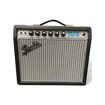 Used Fender 68' Vibro Champ Reverb Tube Guitar Combo Amp