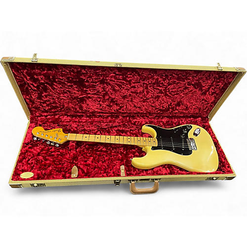 Used Fender 70S STRATOCASTER YELLOW Solid Body Electric Guitar YELLOW