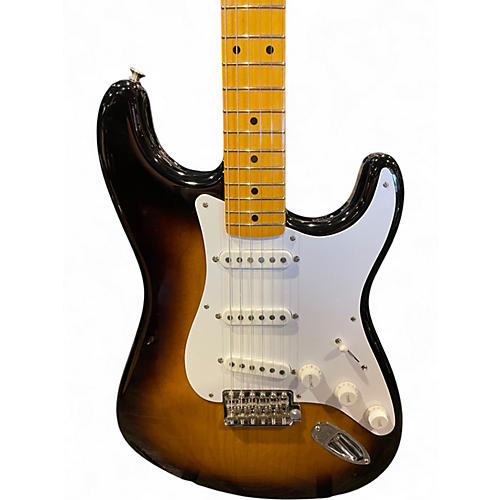 Used Fender 70TH ANNIVERSARY 1954 STRATOCASTER 2 Color Sunburst Solid Body Electric Guitar 2 Color Sunburst