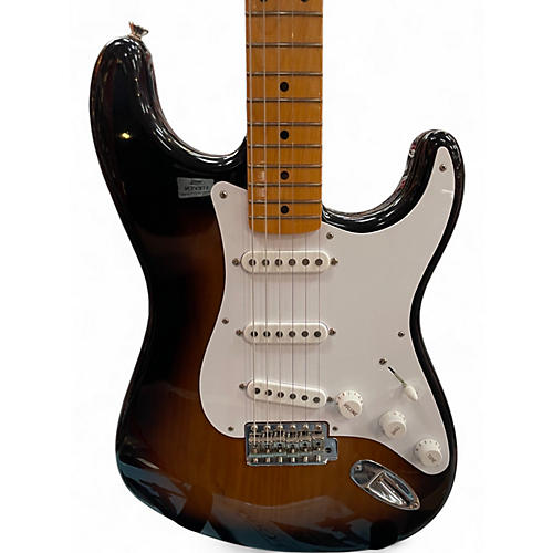 Used Fender 70TH ANNIVERSARY AMERICAN VINTAGE II 1954 STRATOCASTER 2 Tone Sunburst Solid Body Electric Guitar 2 Tone Sunburst