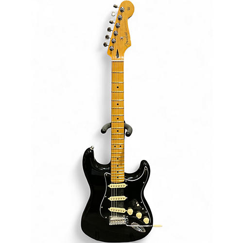 Used Fender 70th Anniversary Player Stratocaster Black Solid Body Electric Guitar Black
