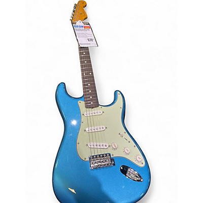 Used Fender 70th Anniversary Vintera Stratocaster Daphne Blue Solid Body Electric Guitar