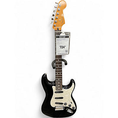 Used Fender 70th anniversary stratocaster black sparkle Solid Body Electric Guitar