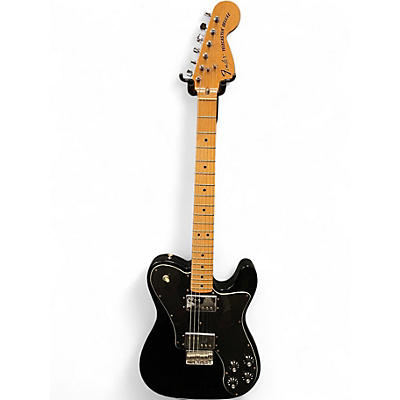 Used Fender 72 TELECASTER DELUXE BLACK Black Solid Body Electric Guitar