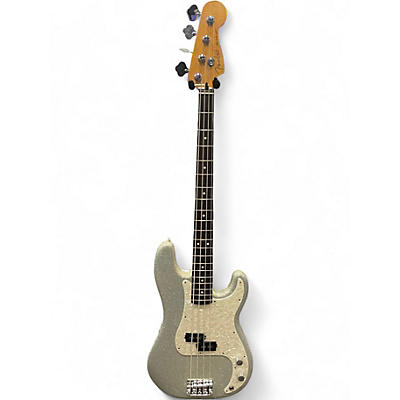 Used Fender 75TH ANNIVERSARY PRECISION BASS Silver Sparkle Electric Bass Guitar