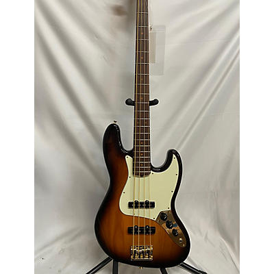 Fender Used Fender 75th Anniversary Commemorative American Jazz Bass 2 Color Sunburst Electric Bass Guitar