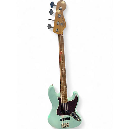 Used Fender 75th Anniversary Commemorative American Jazz Bass Daphne Blue Electric Bass Guitar Daphne Blue