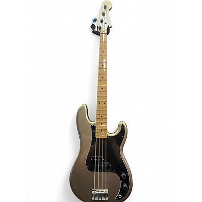 Used Fender 75th Anniversary Commemorative Mexican Precision Bass Silver Electric Bass Guitar