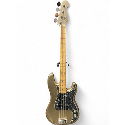 Used Fender 75th Anniversary Precession Bass Metallic Silver Electric Bass Guitar