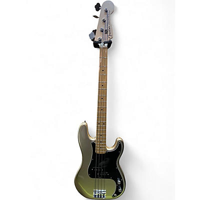 Used Fender 75th anniversary precision bass Metallic Silver Electric Bass Guitar