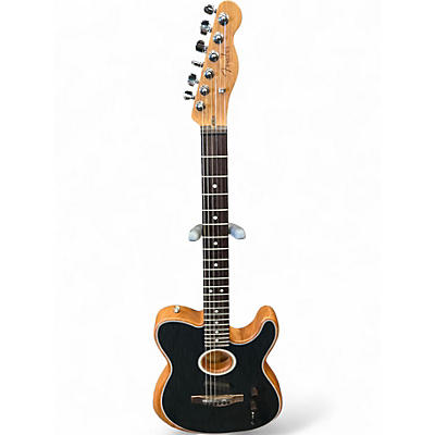 Used Fender ACOUSTASONIC Charcoal Acoustic Electric Guitar