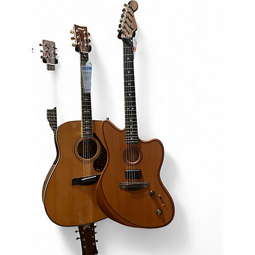 Used Fender ACOUSTASONIC JAZZMASTER ALL-MAHOGANY Mahogany Solid Body Electric Guitar Mahogany