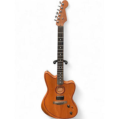 Used Fender ACOUSTASONIC JAZZMASTER Mahogany Acoustic Electric Guitar