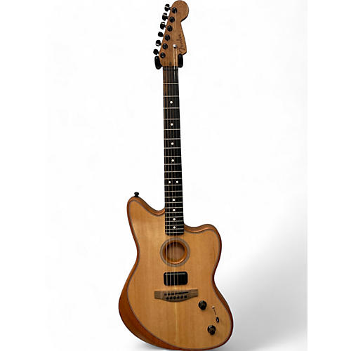 Used Fender ACOUSTASONIC JAZZMASTER Natural Acoustic Electric Guitar Natural