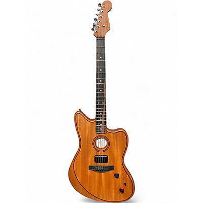 Used Fender ACOUSTASONIC JAZZMASTER Natural Acoustic Electric Guitar