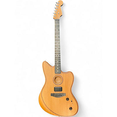 Used Fender ACOUSTASONIC JAZZMASTER Natural Solid Body Electric Guitar