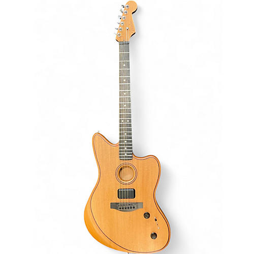 Used Fender ACOUSTASONIC JAZZMASTER Natural Solid Body Electric Guitar Natural