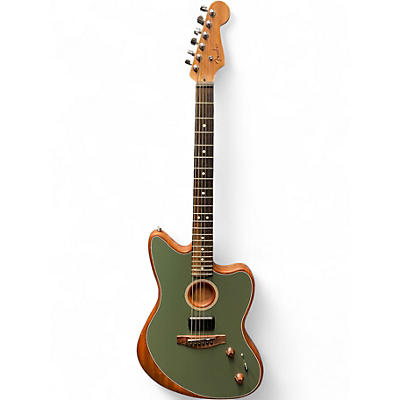 Used Fender ACOUSTASONIC JAZZMASTER TUNGSTON Acoustic Electric Guitar