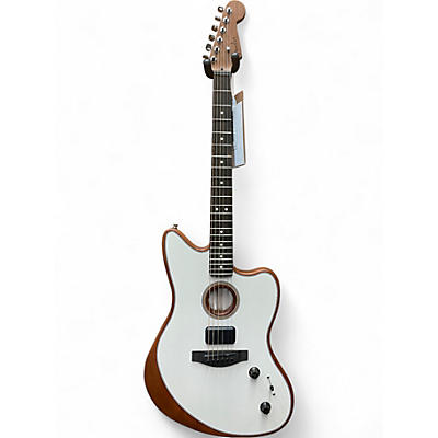 Used Fender ACOUSTASONIC JAZZMASTER WHITE Acoustic Electric Guitar