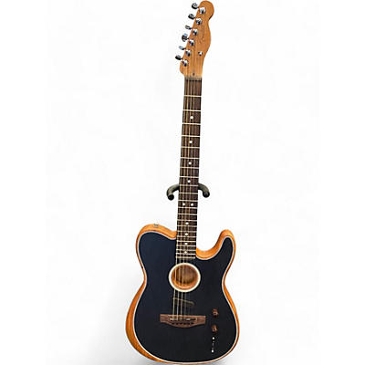 Used Fender ACOUSTASONIC PLAYER TELECASTER Black Acoustic Electric Guitar
