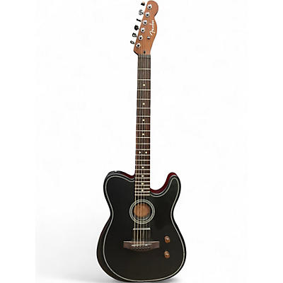 Used Fender ACOUSTASONIC STANDARD Black Acoustic Electric Guitar