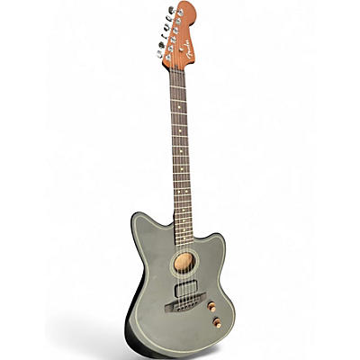 Used Fender ACOUSTASONIC STANDARD JAZZMASTER Black Acoustic Electric Guitar
