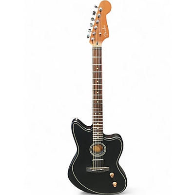 Used Fender ACOUSTASONIC STANDARD JAZZMASTER Black Acoustic Electric Guitar