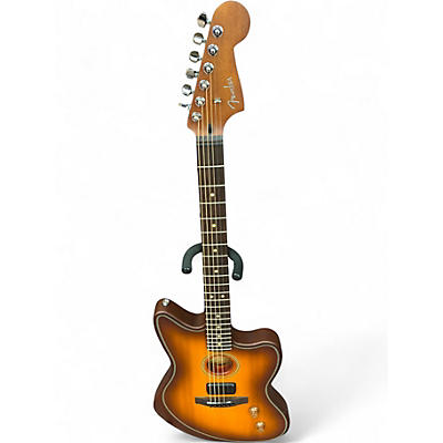 Used Fender ACOUSTASONIC STANDARD JAZZMASTER Honey Burst Acoustic Electric Guitar