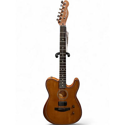 Used Fender ACOUSTASONIC STANDARD TELECASTER Natural Acoustic Electric Guitar
