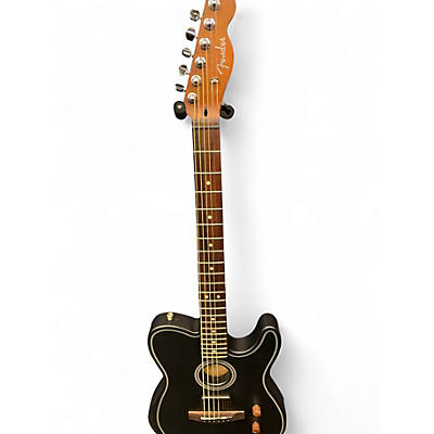 Used Fender ACOUSTASONIC STANDARD TELECASTER Satin Black Acoustic Electric Guitar