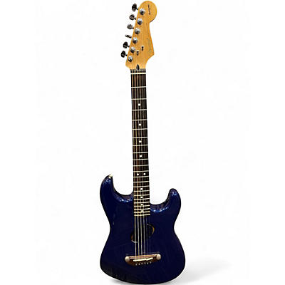 Used Fender ACOUSTASONIC STRATOCASTER  Blue Acoustic Electric Guitar