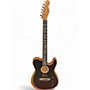 Used Fender ACOUSTASONIC TELECASTER Black Acoustic Electric Guitar Black