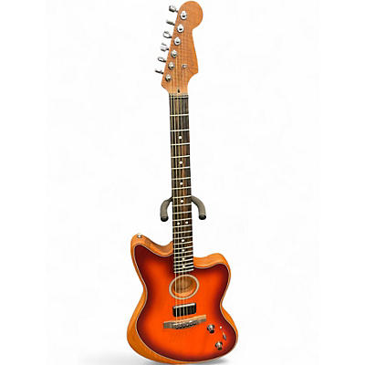 Used Fender ACOUSTISONIC Heritage Cherry Sunburst Acoustic Electric Guitar