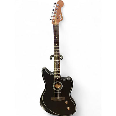 Used Fender ACOUSTISONIC STANDARD JAZZMASTER BLACK Hollow Body Electric Guitar
