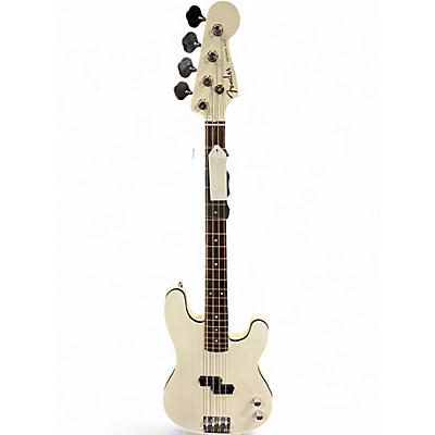Used Fender AERODYNE PRECISION BASS WHITE Electric Bass Guitar