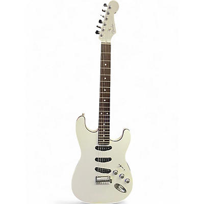 Used Fender AERODYNE SP STRAT RW BWT Alpine White Solid Body Electric Guitar