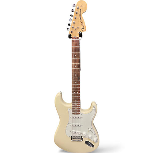 Fender Used Fender ALBERT HAMMOND JR STRATOCASTER Olympic White Solid Body Electric Guitar Olympic White