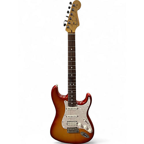 Used Fender AM STANDARD STRAT TR CHERRY BURST Solid Body Electric Guitar TR CHERRY BURST
