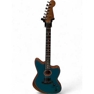 Used Fender AMERICAN ACOUSTASONIC JAZZMASTER ICE BLUE Acoustic Electric Guitar