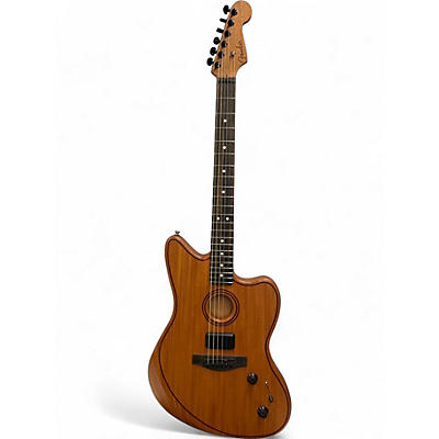 Used Fender AMERICAN ACOUSTASONIC JAZZMASTER Mahogany Acoustic Electric Guitar