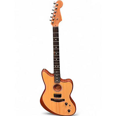 Used Fender AMERICAN ACOUSTASONIC JAZZMASTER Natural Acoustic Electric Guitar