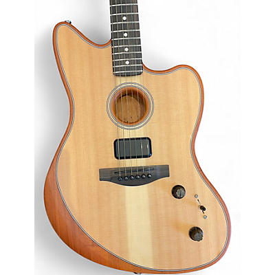 Used Fender AMERICAN ACOUSTASONIC JAZZMASTER Natural Acoustic Electric Guitar