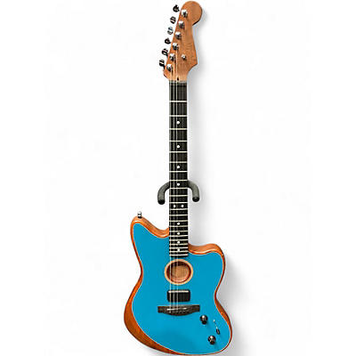 Used Fender AMERICAN ACOUSTASONIC JAZZMASTER Ocean Turquoise Acoustic Electric Guitar
