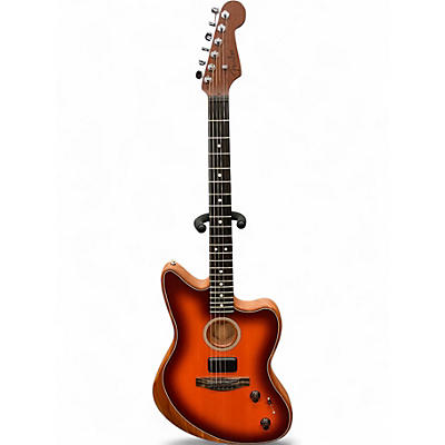 Used Fender AMERICAN ACOUSTASONIC JAZZMASTER Sunburst Acoustic Electric Guitar