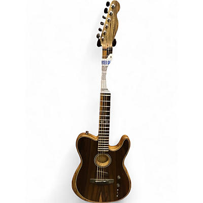 Fender Used Fender AMERICAN ACOUSTISONIC TELECASTER EXOTIC Natural Acoustic Electric Guitar